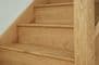 Solid Oak Left Hand Bullnose Stair Tread & Riser Cladding Kit 22x270x1000mm